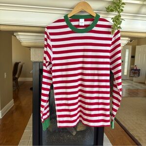 New Hanna Andersson Stripe Long Sleeve Pajama Top Small